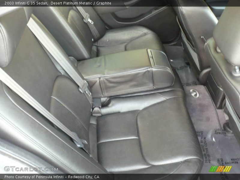 Desert Platinum Metallic / Graphite 2003 Infiniti G 35 Sedan
