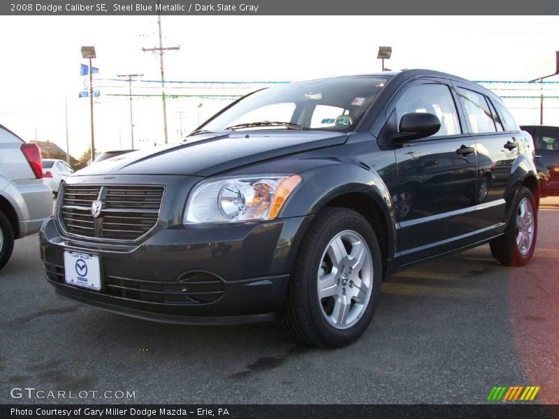 Steel Blue Metallic / Dark Slate Gray 2008 Dodge Caliber SE