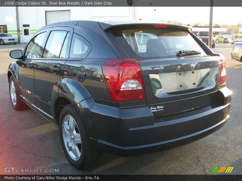 Steel Blue Metallic / Dark Slate Gray 2008 Dodge Caliber SE