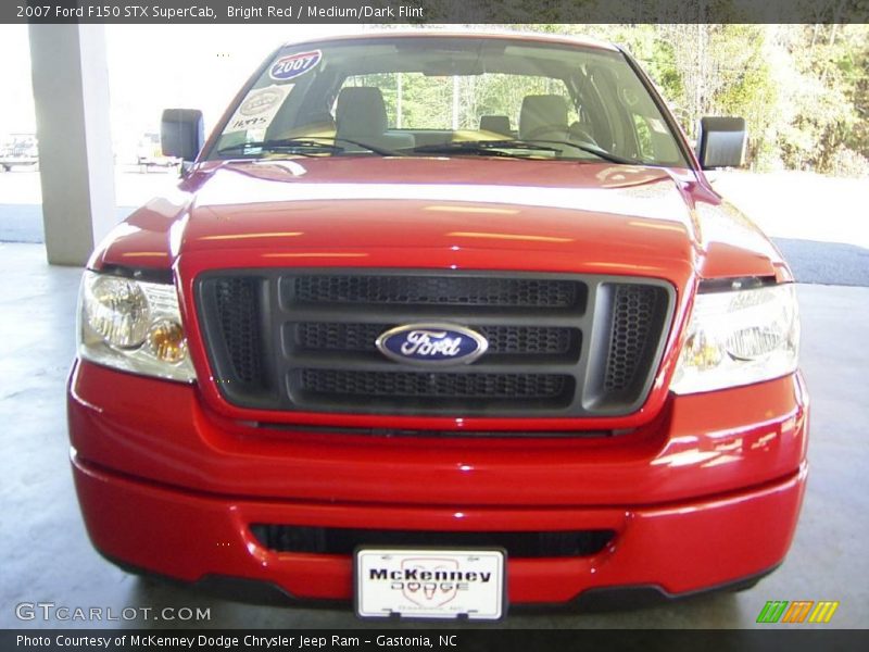 Bright Red / Medium/Dark Flint 2007 Ford F150 STX SuperCab
