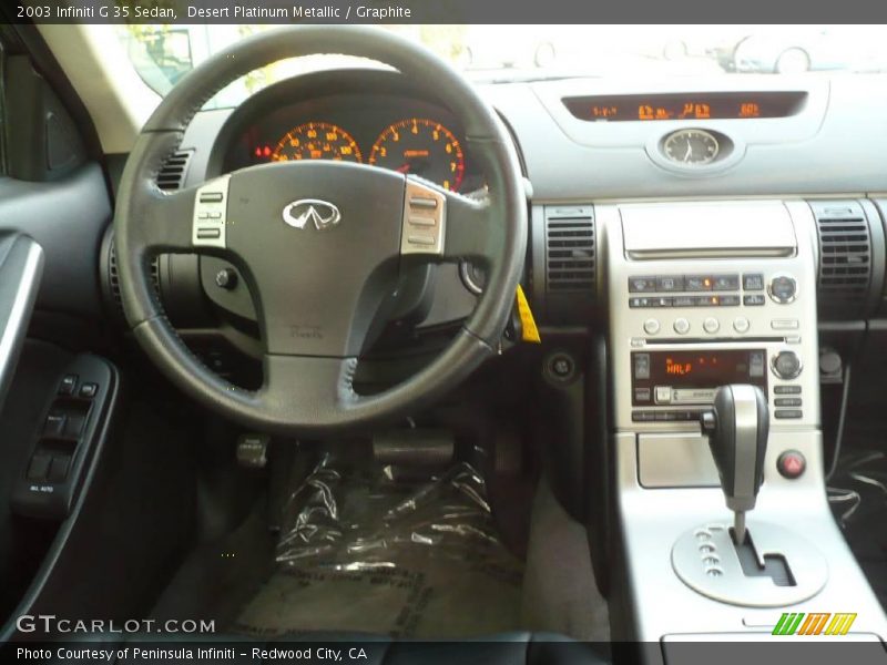 Desert Platinum Metallic / Graphite 2003 Infiniti G 35 Sedan