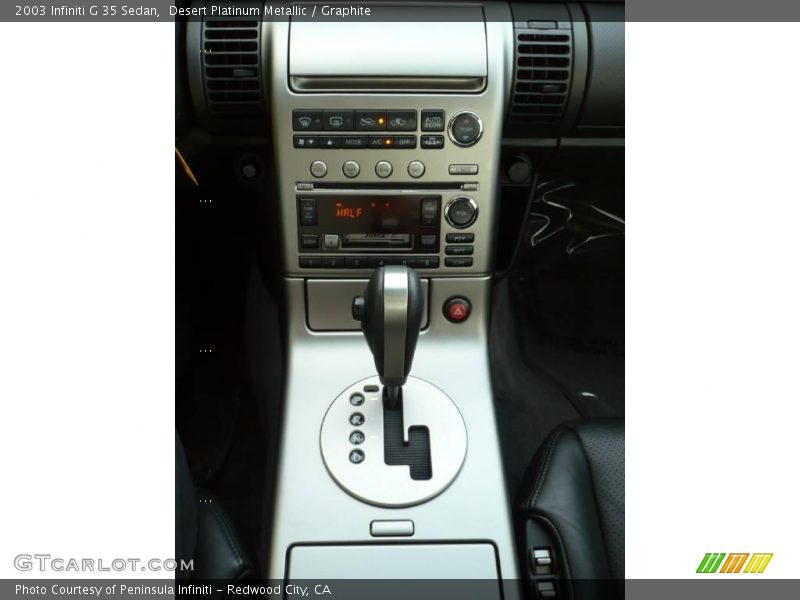 Desert Platinum Metallic / Graphite 2003 Infiniti G 35 Sedan