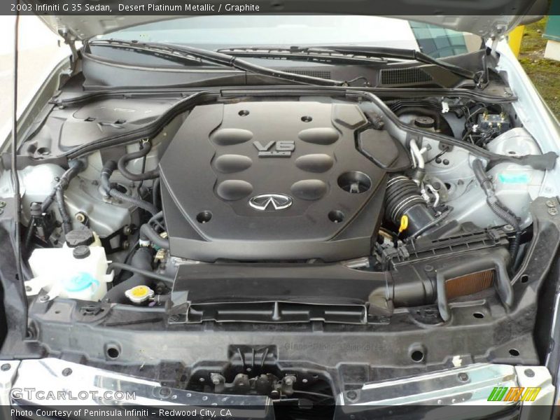 Desert Platinum Metallic / Graphite 2003 Infiniti G 35 Sedan