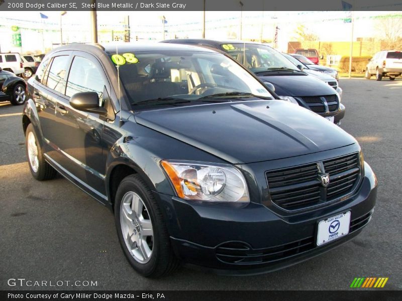 Steel Blue Metallic / Dark Slate Gray 2008 Dodge Caliber SE