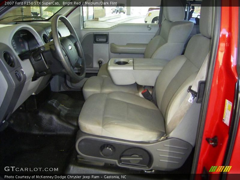 Bright Red / Medium/Dark Flint 2007 Ford F150 STX SuperCab