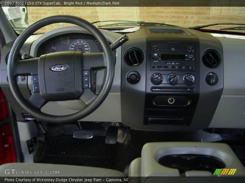 Bright Red / Medium/Dark Flint 2007 Ford F150 STX SuperCab