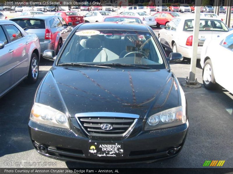 Black Obsidian / Gray 2005 Hyundai Elantra GLS Sedan