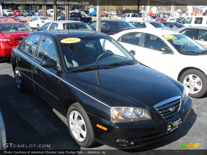 Black Obsidian / Gray 2005 Hyundai Elantra GLS Sedan