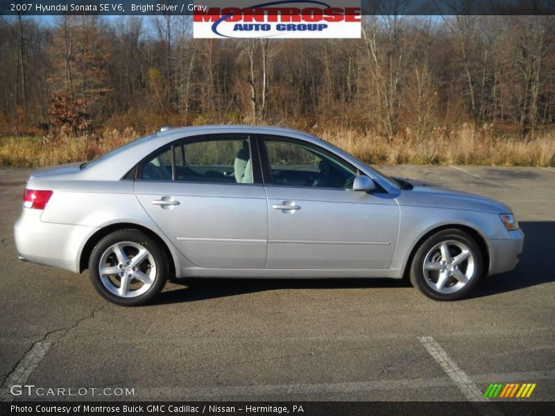 Bright Silver / Gray 2007 Hyundai Sonata SE V6