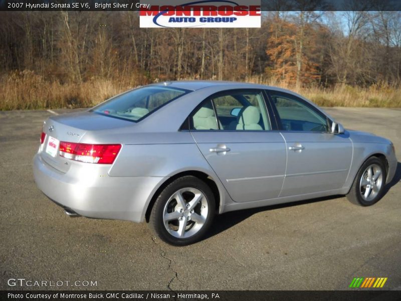 Bright Silver / Gray 2007 Hyundai Sonata SE V6