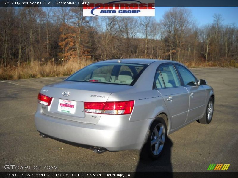 Bright Silver / Gray 2007 Hyundai Sonata SE V6