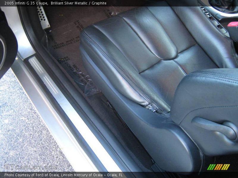 Brilliant Silver Metallic / Graphite 2005 Infiniti G 35 Coupe