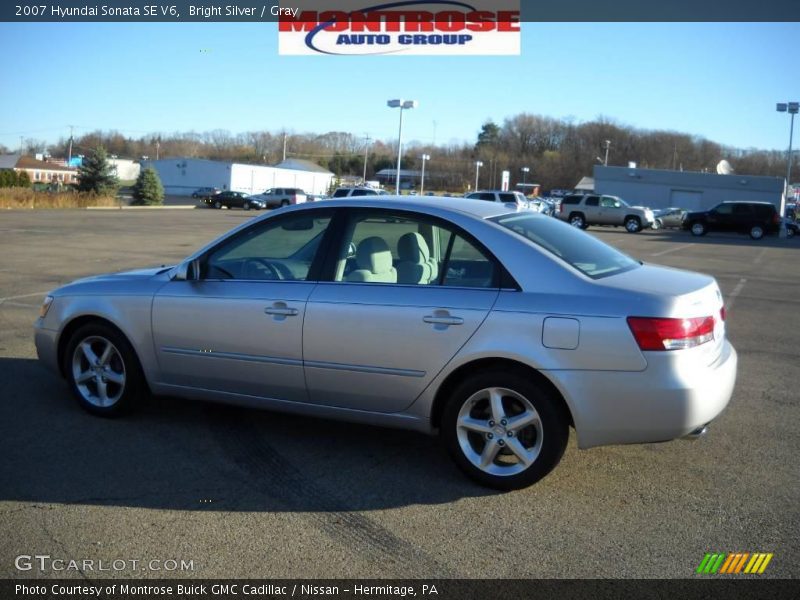 Bright Silver / Gray 2007 Hyundai Sonata SE V6