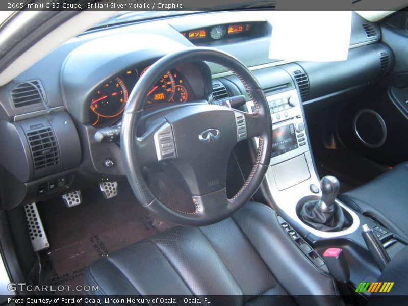 Brilliant Silver Metallic / Graphite 2005 Infiniti G 35 Coupe