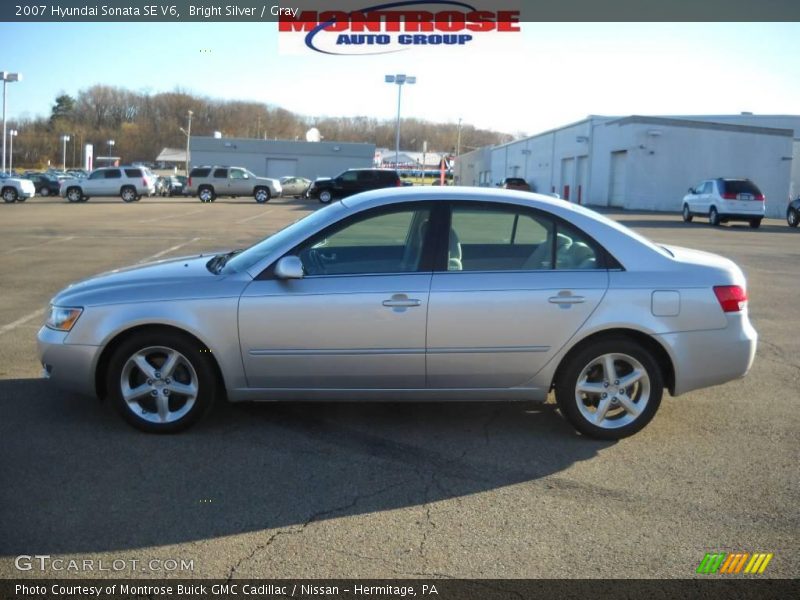 Bright Silver / Gray 2007 Hyundai Sonata SE V6