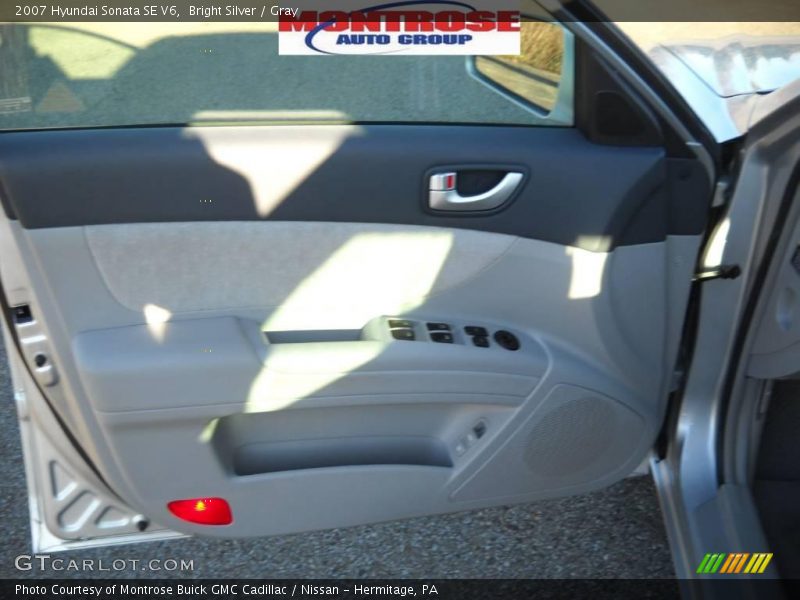 Bright Silver / Gray 2007 Hyundai Sonata SE V6