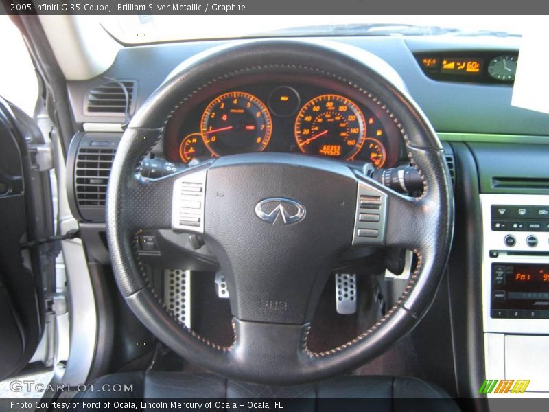 Brilliant Silver Metallic / Graphite 2005 Infiniti G 35 Coupe