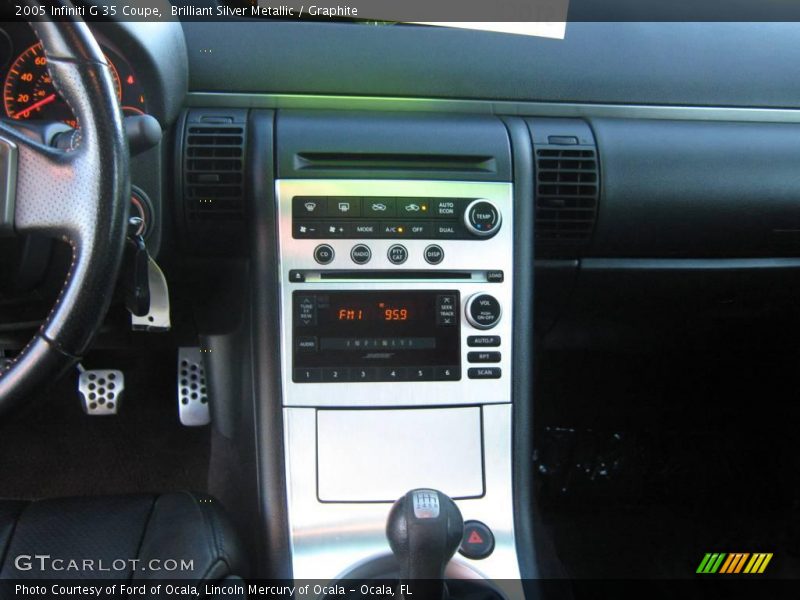 Brilliant Silver Metallic / Graphite 2005 Infiniti G 35 Coupe