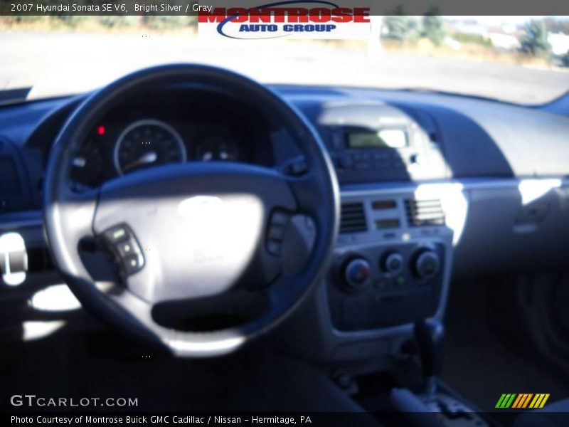 Bright Silver / Gray 2007 Hyundai Sonata SE V6