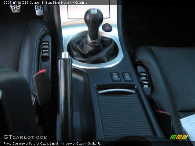 Brilliant Silver Metallic / Graphite 2005 Infiniti G 35 Coupe