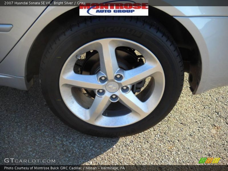 Bright Silver / Gray 2007 Hyundai Sonata SE V6