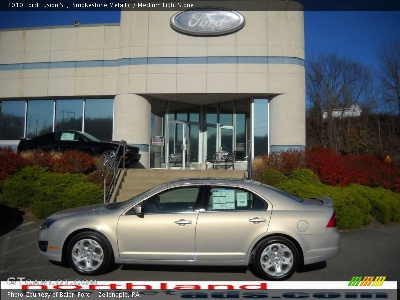Smokestone Metallic / Medium Light Stone 2010 Ford Fusion SE