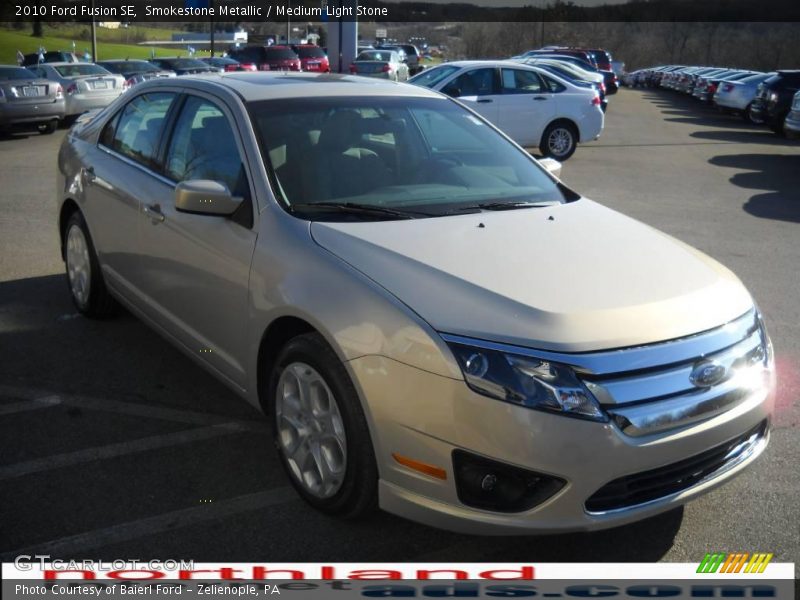 Smokestone Metallic / Medium Light Stone 2010 Ford Fusion SE