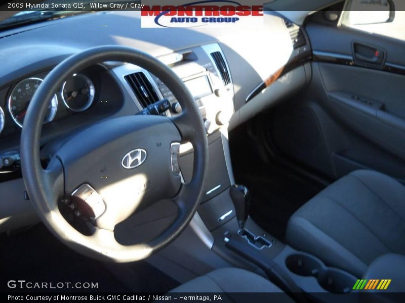 Willow Gray / Gray 2009 Hyundai Sonata GLS