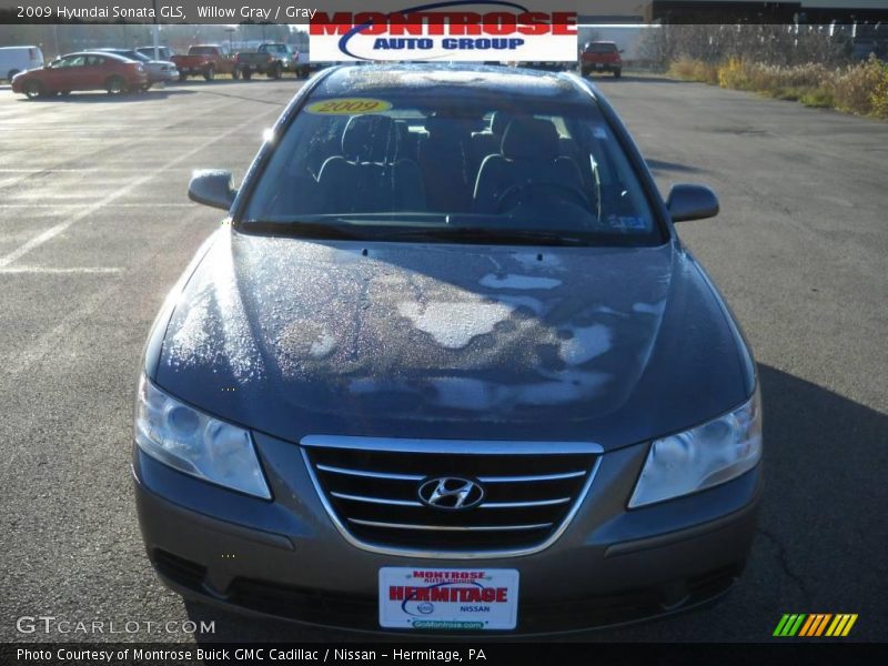 Willow Gray / Gray 2009 Hyundai Sonata GLS