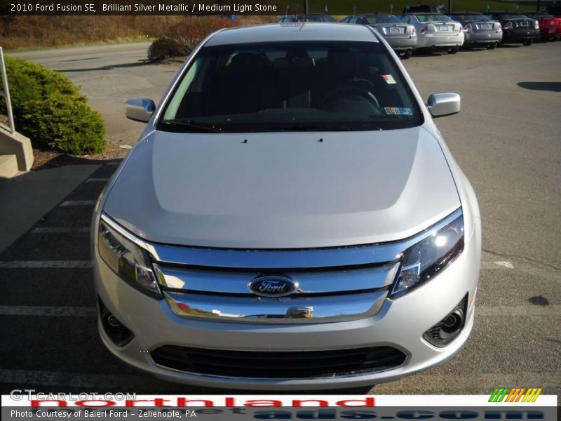 Brilliant Silver Metallic / Medium Light Stone 2010 Ford Fusion SE