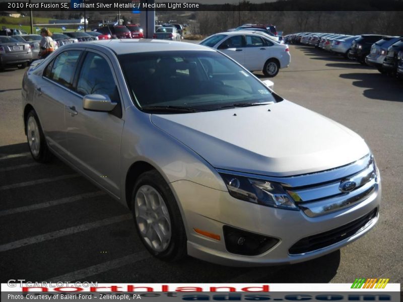 Brilliant Silver Metallic / Medium Light Stone 2010 Ford Fusion SE