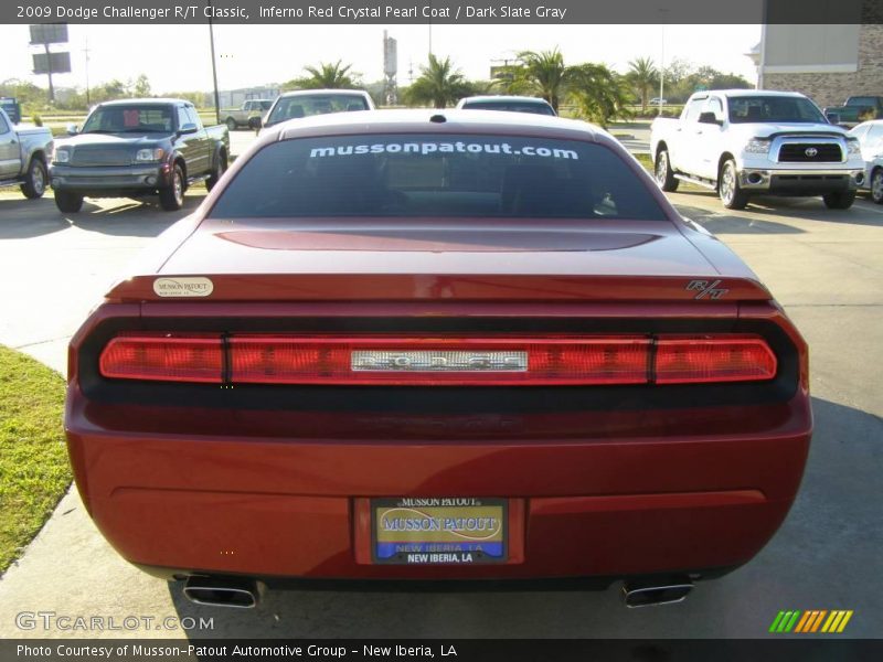 Inferno Red Crystal Pearl Coat / Dark Slate Gray 2009 Dodge Challenger R/T Classic