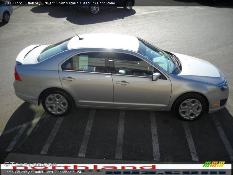 Brilliant Silver Metallic / Medium Light Stone 2010 Ford Fusion SE