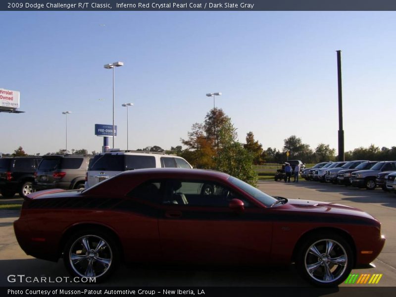 Inferno Red Crystal Pearl Coat / Dark Slate Gray 2009 Dodge Challenger R/T Classic