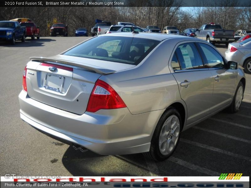 Brilliant Silver Metallic / Medium Light Stone 2010 Ford Fusion SE