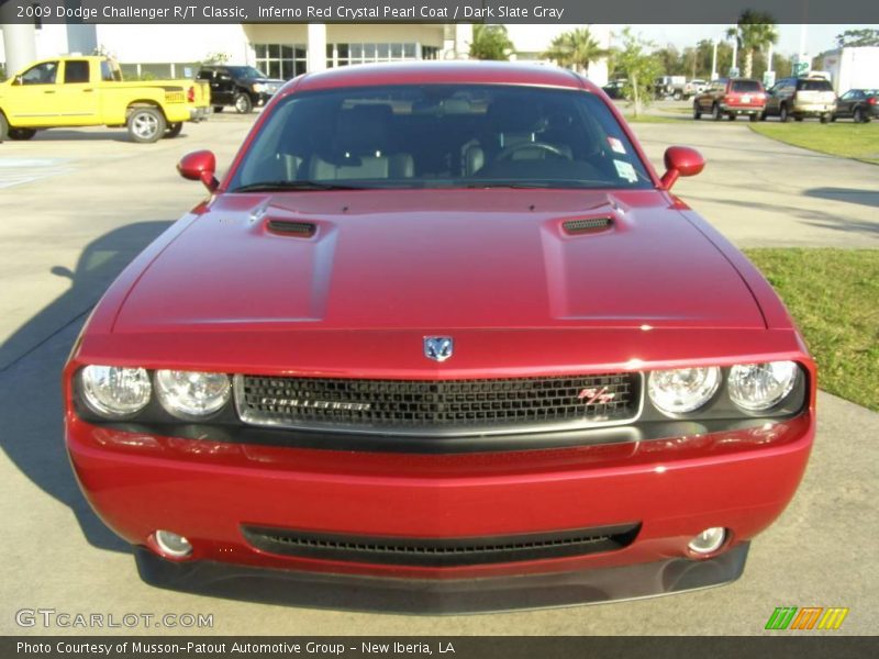 Inferno Red Crystal Pearl Coat / Dark Slate Gray 2009 Dodge Challenger R/T Classic