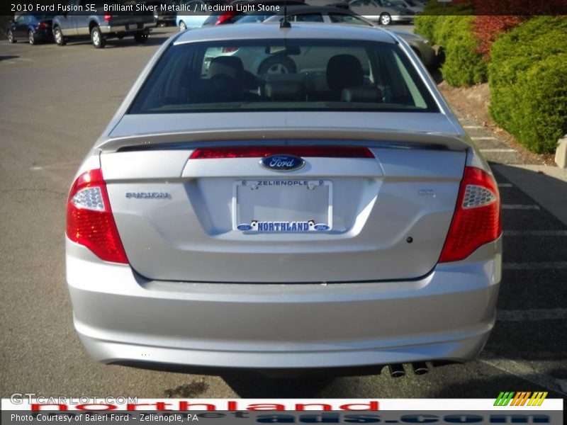 Brilliant Silver Metallic / Medium Light Stone 2010 Ford Fusion SE