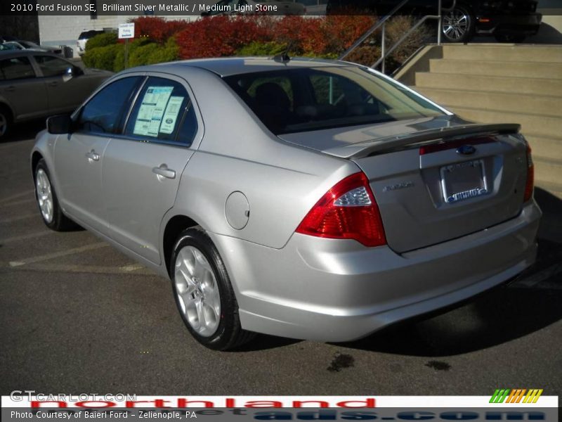Brilliant Silver Metallic / Medium Light Stone 2010 Ford Fusion SE