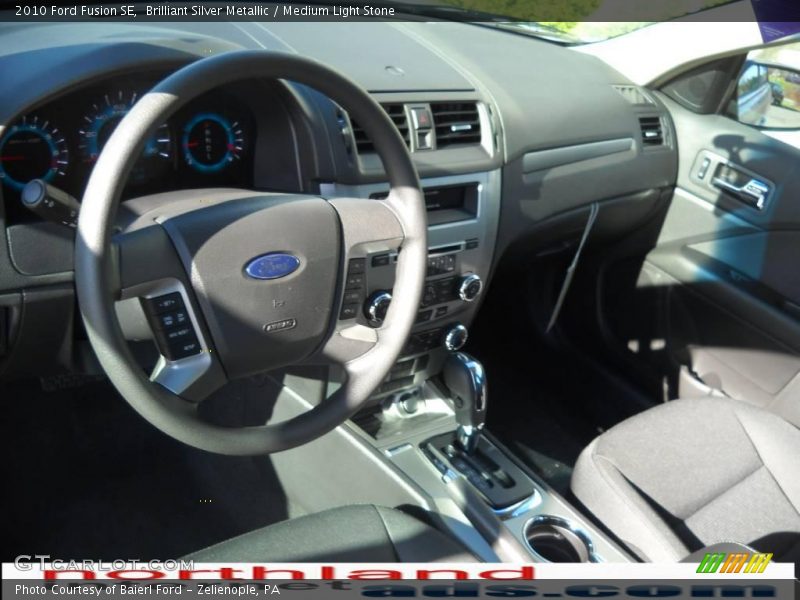 Brilliant Silver Metallic / Medium Light Stone 2010 Ford Fusion SE