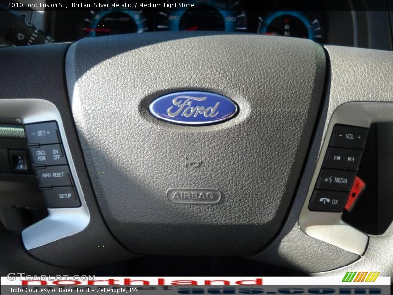 Brilliant Silver Metallic / Medium Light Stone 2010 Ford Fusion SE