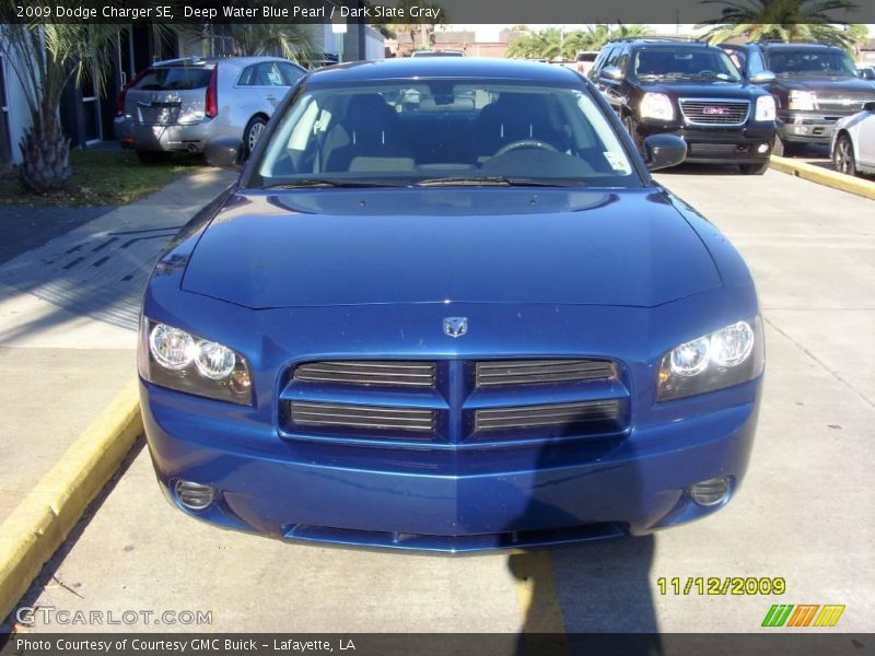 Deep Water Blue Pearl / Dark Slate Gray 2009 Dodge Charger SE