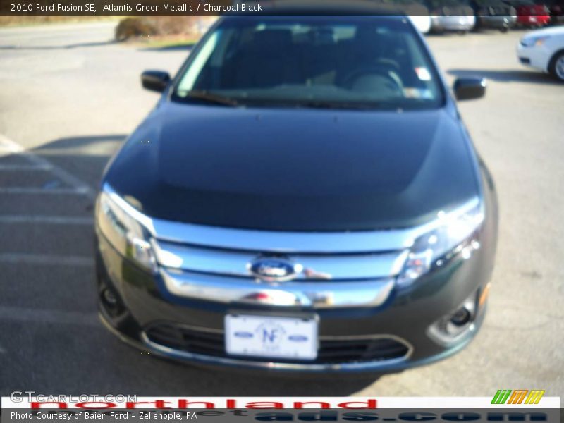 Atlantis Green Metallic / Charcoal Black 2010 Ford Fusion SE
