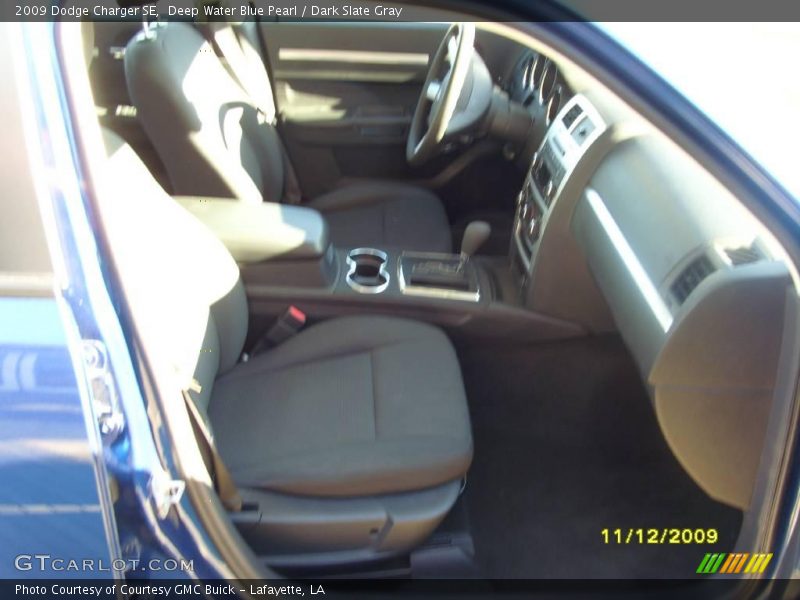 Deep Water Blue Pearl / Dark Slate Gray 2009 Dodge Charger SE
