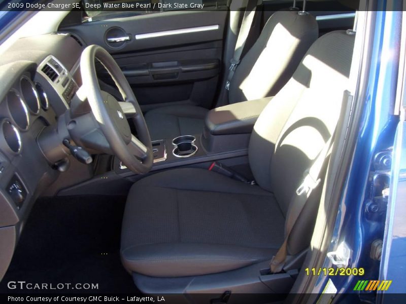 Deep Water Blue Pearl / Dark Slate Gray 2009 Dodge Charger SE