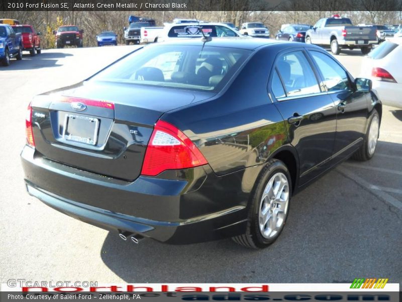 Atlantis Green Metallic / Charcoal Black 2010 Ford Fusion SE