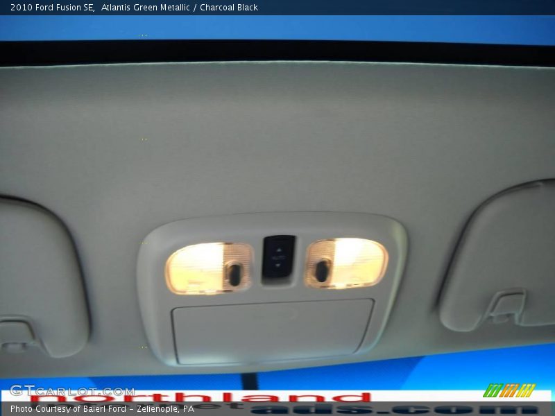 Atlantis Green Metallic / Charcoal Black 2010 Ford Fusion SE