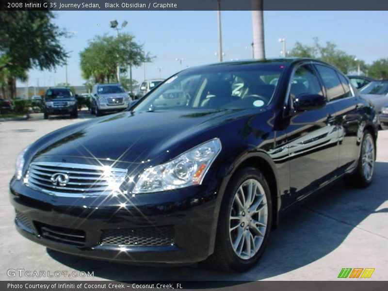 Black Obsidian / Graphite 2008 Infiniti G 35 Journey Sedan