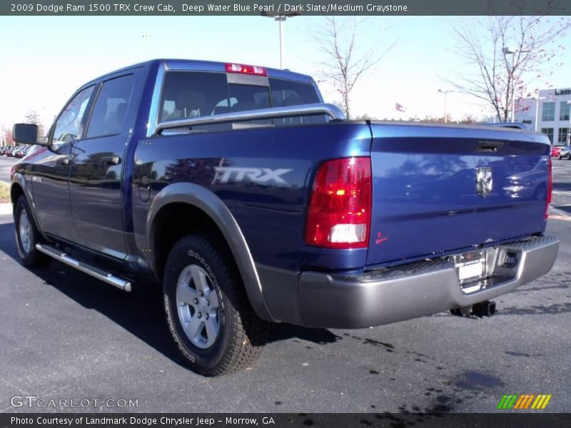 Deep Water Blue Pearl / Dark Slate/Medium Graystone 2009 Dodge Ram 1500 TRX Crew Cab