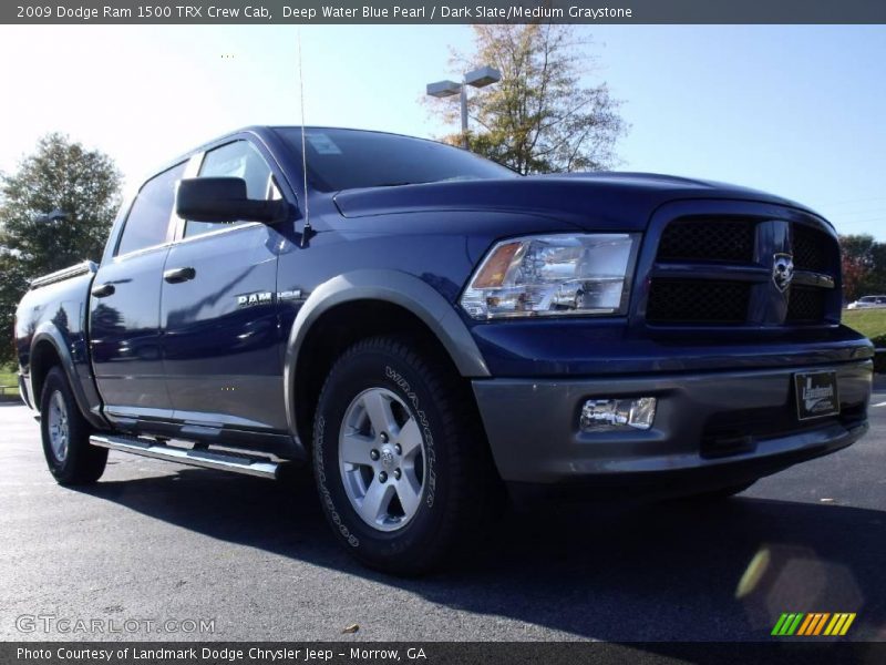 Deep Water Blue Pearl / Dark Slate/Medium Graystone 2009 Dodge Ram 1500 TRX Crew Cab
