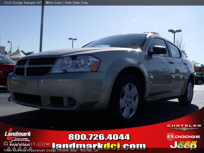 White Gold / Dark Slate Gray 2010 Dodge Avenger SXT